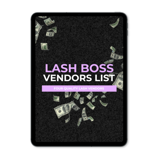 Lash Boss Vendors List